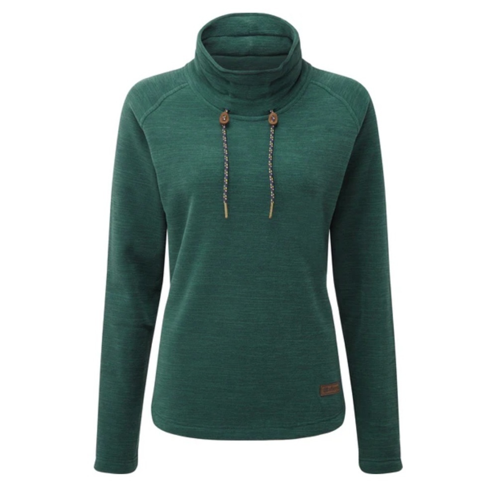 Sherpa Adventure Gear Sonam Mock Neck Pullover Fleece Sweater Teal Womens Size M